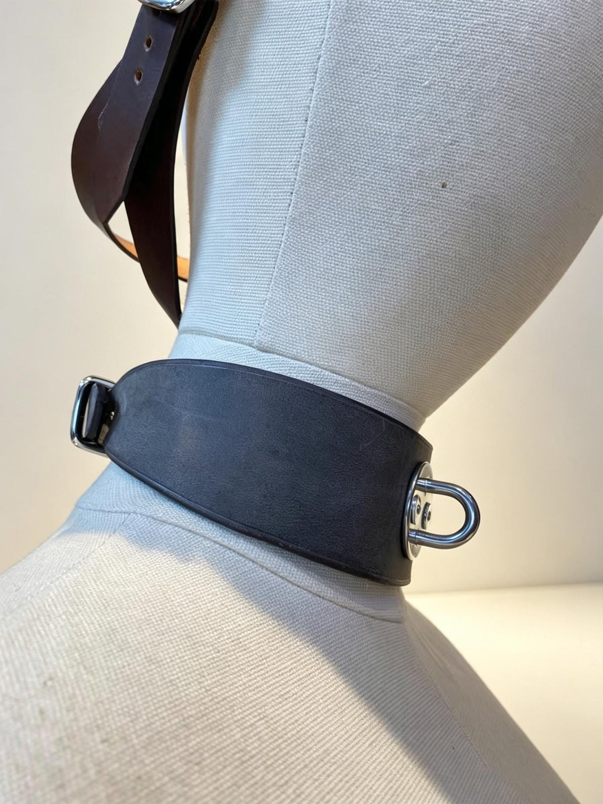 Handmade Personalized Crazy Horse Genuine Leather Choker for Men Women,Custom Engraved Name Collar,Rugged Couples necklace,Anniversary Gift