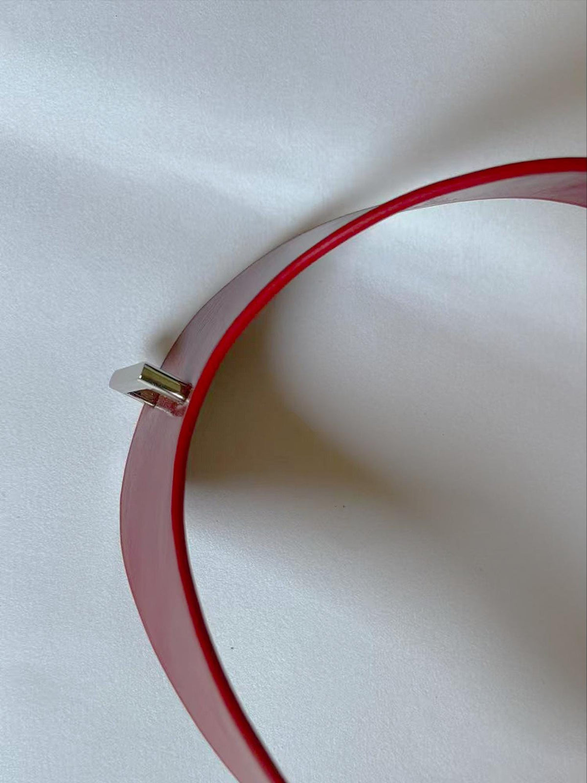 Handmade Personalized red Leather Choker necklace for Men Women,Custom Engraved Name Collar,Couples Gothic Jewelry,Soulful Anniversary Gift