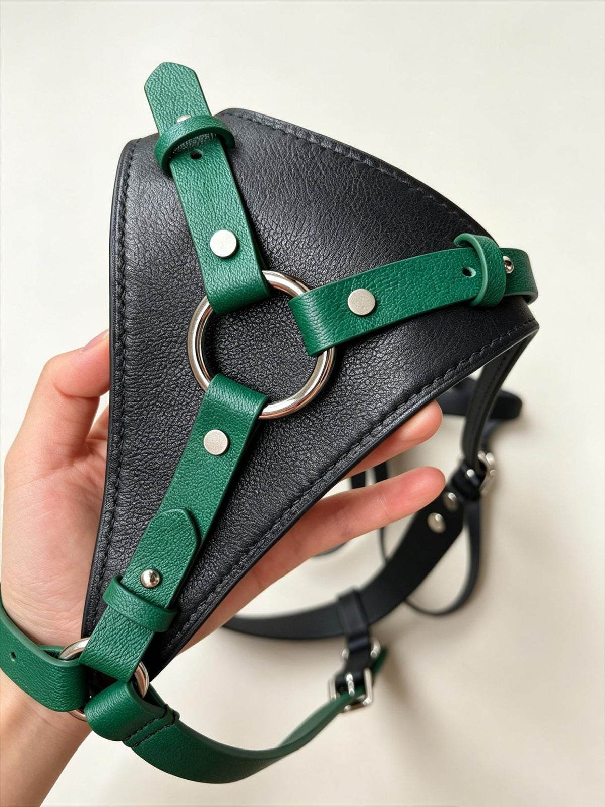 Handmade Personalized Women's Genuine Leather Thong,Custom Engraved Name G-String with O-Ring,Harness underwear,Gift for Girlfriend Wife