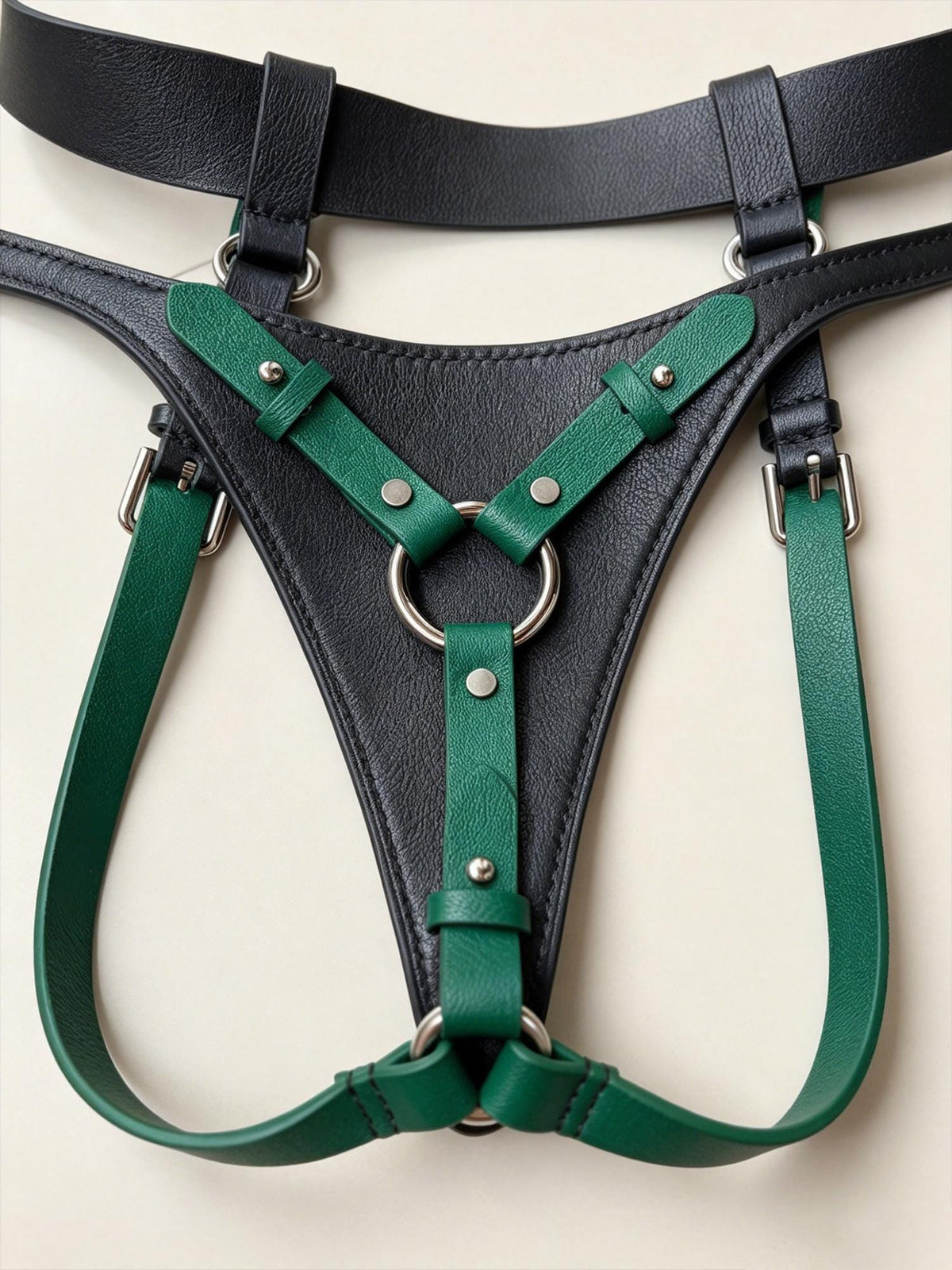 Handmade Personalized Women's Genuine Leather Thong,Custom Engraved Name G-String with O-Ring,Harness underwear,Gift for Girlfriend Wife