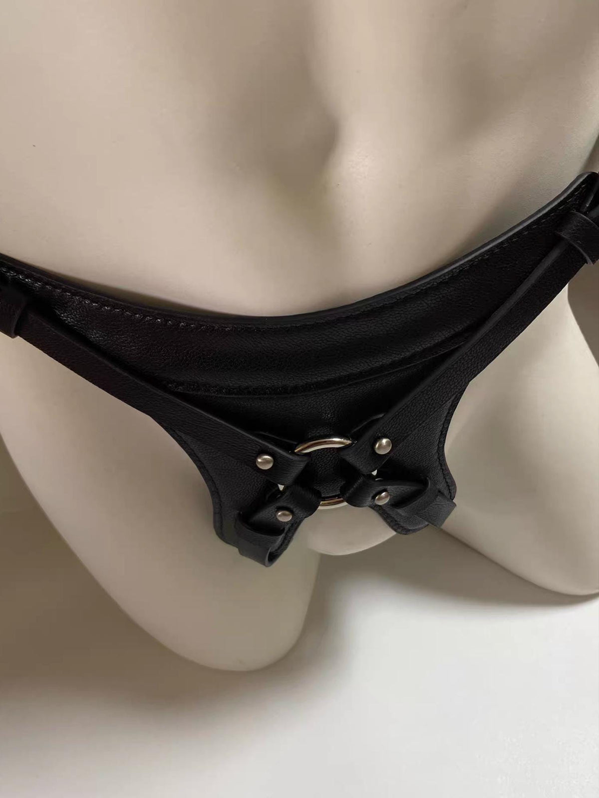 Handmade Personalized men's Genuine Leather Thong,Custom Engraved Name G-String with O-Ring,Harness underwear,Gift for boyfriend husband