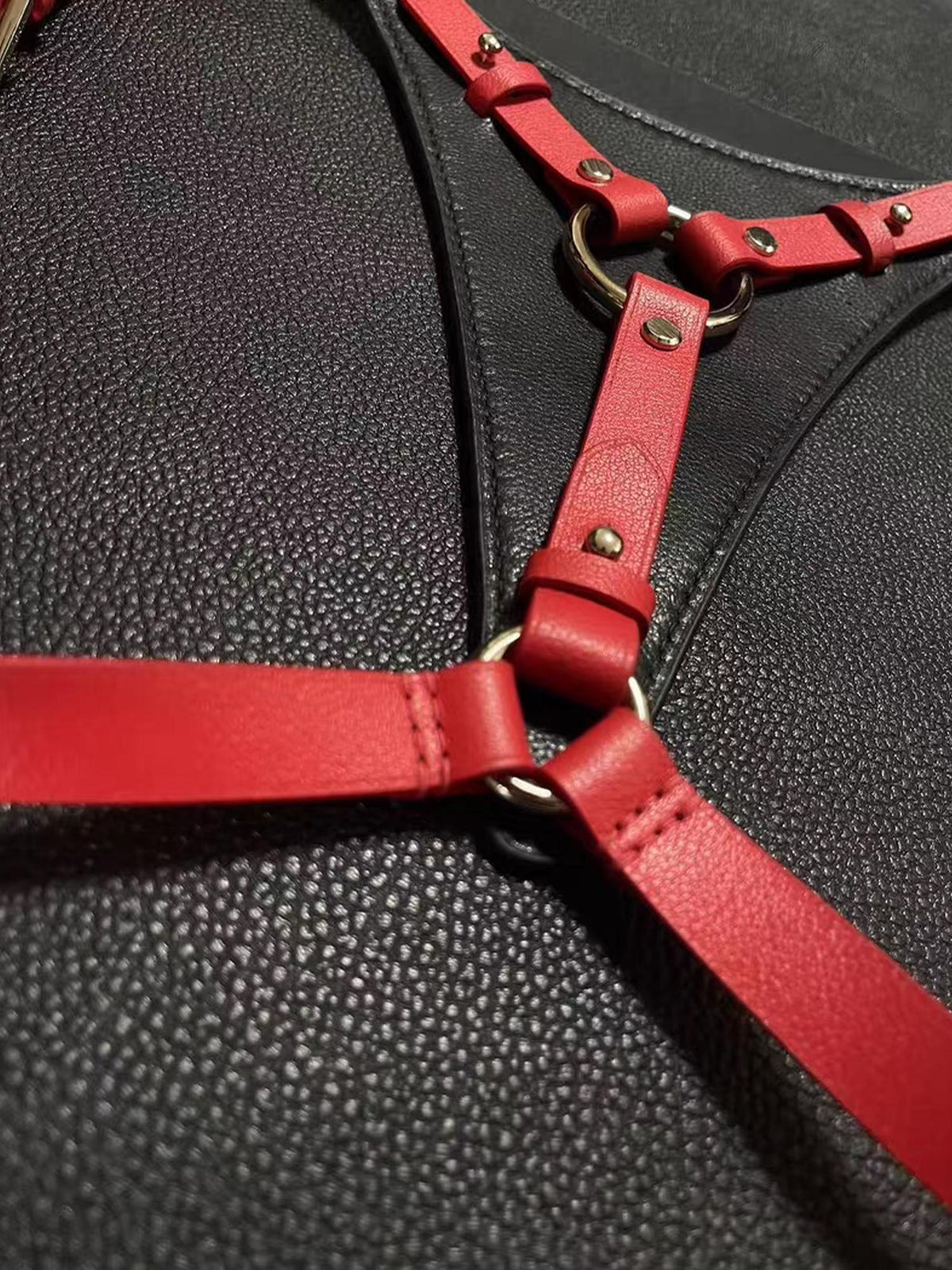 Handmade Personalized Women's Genuine Leather Thong,Custom Engraved Name G-String with O-Ring,Harness underwear,Gift for Girlfriend Wife