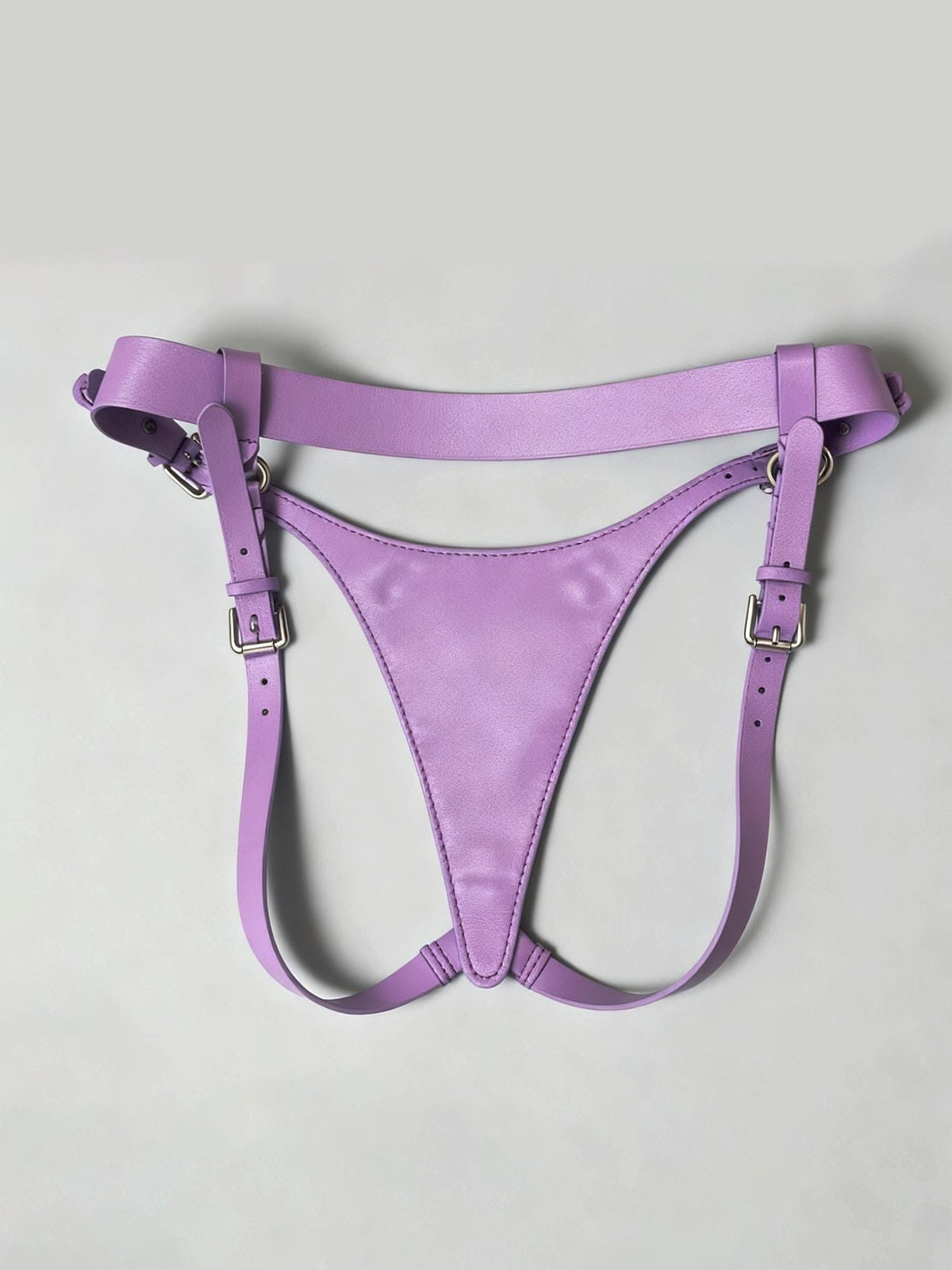 Genuine Leather O-Ring Thong for Women,Handmade Harness-Style underwear, Adjustable Waist tie.Name Engraving, Edgy Lingerie Gift for Her