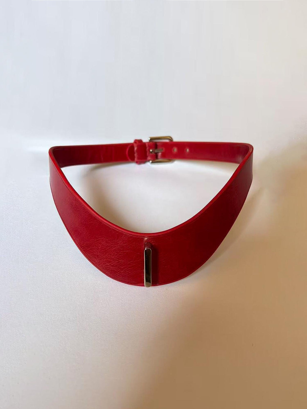 Handmade Personalized red Leather Choker necklace for Men Women,Custom Engraved Name Collar,Couples Gothic Jewelry,Soulful Anniversary Gift